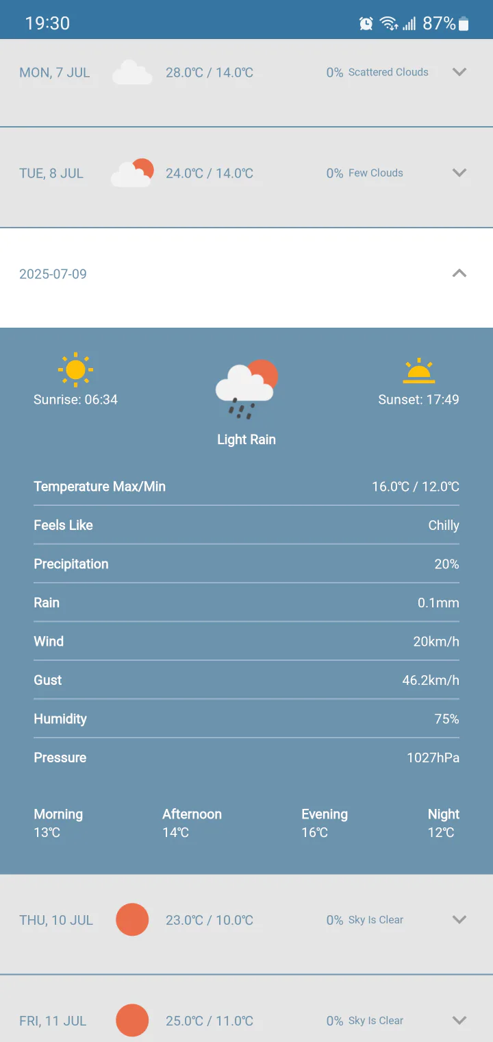 Weather App screenshot 2