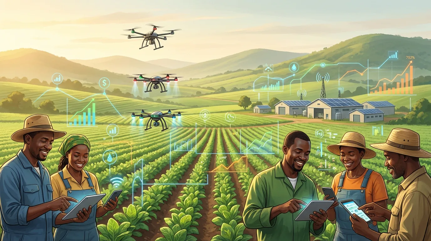 Farmers working in the field